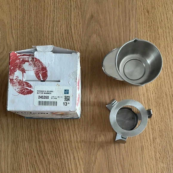 $8 Trudeau Silver Butter Warmer - Picture 2 of 9